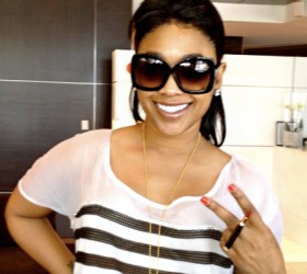 Trina Out & About In Atlanta With Her Shades On
