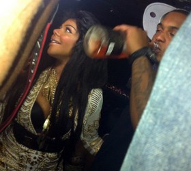 Photos : Lil’ Kim Parties At Club 40/40 For Her Birthday